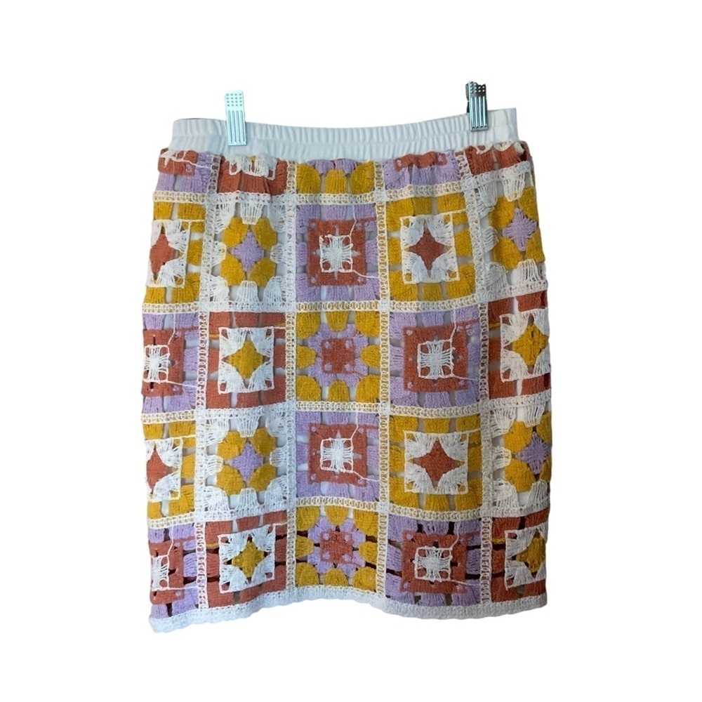 Hayden Girls Crochet Patchwork Skirt XL NWT $55